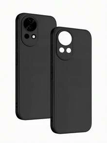 1 pièce Étui anti-chute noir, compatible avec la série , étui anti-chute noir pour téléphone . Étui de téléphone, coque de protection de téléphone, coque de téléphone, housse de téléphone, étui anti-chute pour téléphone, étui de téléphone noir, étui de téléphone minimaliste, étui de téléphone de couleur unie, étui de téléphone noir, étui de téléphone anti-chute en TPU (résistance aux chocs de niveau militaire) étanche, antichoc, résistant aux rayures - Noir mat - Voir 2