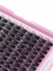 Sulv 120 片 10 排单根假睫毛延长 8-22 毫米 可选择簇状睫毛延长 - 黑色 - 查看 5