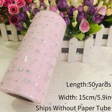 Polka Dot Sequin Mesh Rolls - 10/50 Yards Polka Dot Mesh Netting For Christmas/New Year/Valentine/Wedding/Birthday/Halloween Decoration Tutu Skirts, Gift Wrapping, Party Decor