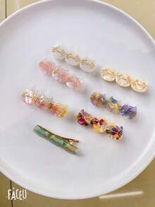 2pcs Cute Animal Acetate Hair Clips, Suitable For Women For Daily, Dating, Birthday, Valentine's Day, New Year Party, Beach Music Festival (Slight Color Difference), Hair Accessories, Hair Barrettes Claw Clips, School Stuff, Head Accessories - Cat Hair Clip - View 6