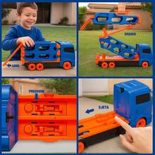 Car Truck With Impulse Track Includes 6 Fun Cars For Boys Strategy Toy - Multicolor - View 6