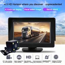 High-Definition 1080P Reversing Camera, Super Large 4.3-Inch High-Definition Screen, 1080P High-Definition Night Vision Camera, Ultra-Low Latency Reversing Camera System, Blind Spot Monitoring At The Rear Of The Vehicle