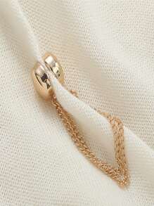 2 件多功能磁性衣夹，新型磁性衣夹，强力头巾磁铁带链，安全衬衫夹衣夹，女士时尚连衣裙配饰，用于收紧 T 恤下摆、领口下摆和裤脚，万圣节装饰