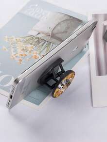 1/5pcs Customized Picture/Text/Logo Portable Adjustable Foldable Air Cushion Phone Holder, Suitable For Advertising Gifts, Presents For Family And Friends