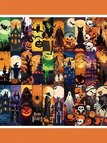 30pcs Halloween Scene BookmarksOffice SuppliesDecorative BooksMessage Marker CardsFor JournalsHousehold SuppliesColourful And Durable Paper BookmarksPerfect For GiftsPartiesHalloween Decorations - Multicolor - View 11