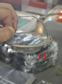 Stainless Steel Kitchen Sink Strainer, Drain Filter, Food Debris Catcher, Sink Stopper, Garbage Disposal Cover - Silver - View 16