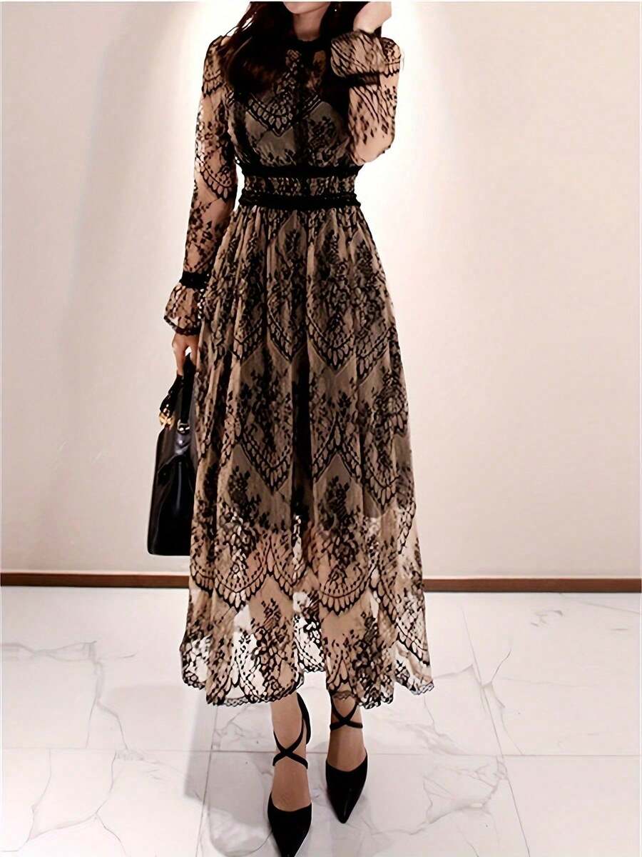 Women Midi Dresses - màu đen - Xem 1