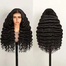 NARNI 30 Inch 250% Density 13x4 HD Loose Deep Wave Lace Front Wigs Human Hair Pre Plucked Loose Wave Transparent Lace Frontal Wigs Human Hair 12A Glueless Wigs Human Hair Pre Plucked With Baby Hair For Women - Natural Black - Xem 7