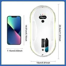 PuRuiKai Auto Water Spray Window Cleaning Robot - Automatic Window Washer With 10pcs Cleaning Cloth, Remote Control, Ideal For Home Use Robotic Window Cleaner - White - View 6