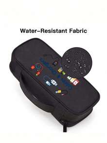 1. Túi đựng phụ kiện điện tử du lịch, in hình cáp và sạc dự phòng, phụ kiện du lịch thiết yếu - Túi đựng đồ kỹ thuật số nhiều ngăn, khóa kéo, túi đựng phụ kiện điện tử di động để đựng cáp sạc, ổ cứng ngoài và sạc dự phòng. - Nhiều màu - Xem 6