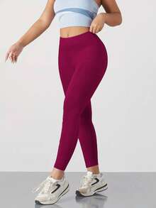 4pcs Sport High Waisted Seamless Leggings For Women - Slim Tummy Control Butt Lifting Legging For Running Cycling Yoga Pickleball Exercise Casual - 4 CÁI (Đen + Xám + Đỏ + Xanh) - Xem 10