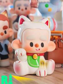 1pc Or More Cute Anime Character PVC Model Figurine, Animal Tea Party Style, Excellent Halloween Gift For Figurine Collector Friends, Perfect For Room Decor - Baby Blue - View 6