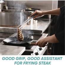 6 szt. 11-calowych szczypiec do grilla ze stali nierdzewnej, koreańskie, japońskie szczypce do grilla, przenośne przybory kuchenne, domowe, na zewnątrz, steki, sałatki, jedzenie