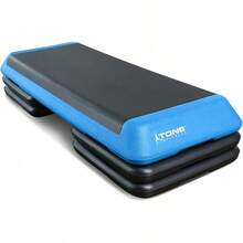 Tone Fitness Compact Aerobic Step Platform | Exercise Step - Black/Blue - View 2