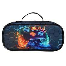 3D Printed Gamer Style Pencil Case For Kids, Double-Sided Pattern Pencil Box, Large Capacity Wallet Card Holder, Compartment Pencil Box - Multicolor - View 8