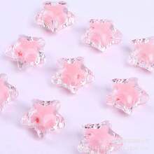 1 Caja de Cuentas acrílicas con forma de corazón, flor y redonda como espaciadores sueltas para hacer pulseras, llaveros y accesorios de joyería - Caja de cuentas - Ver 12