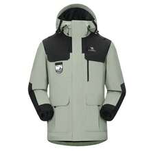 CAMEL CROWN Men's Outdoor Three-In-One Fleece Jacket, Warm, Windproof And Waterproof Mountaineering Clothing - Warehouse Green/Phantom Black - View 4