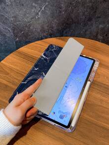 This Beautiful And Adorable Double-Sided Colored Acrylic Transparent Crystal Y-Shaped Foldable Backboard Is Compatible With The 7th And 8th Generation (10.2-Inch) IPads. It Features A Protective Case For The 10th Generation IPad, An Integrated Stylus Slot, And Supports Sleep/Wake Functions. It Is The Perfect Gift Choice For Holidays And The New Year. - Multicolor - View 4