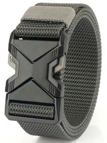 1 Pack New Tactical Belt, Quick Release Casual Utility Belt, Multifunctional Nylon Belt For Outdoor Mountaineering And Training, Nylon Mesh Work Belt With Heavy Duty Quick Release Buckle.(Due To Lighting And Angle During Photography, The Actual Product May Have Slight Color Differences Compared To The Images.)