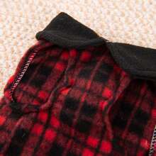 1pc Dog & Cat Checkerboard Chest Harness, Suitable For Sweatshirts, Fits Poodle, Bichon Frise And Other Medium/Small Breeds (Please Refer To Size Chart)