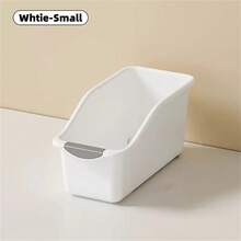 1 Juego de Cestas de Almacenamiento Apilables de Plástico Curvo - Cestas de Clasificación de Plástico Multiusos, Organizador del Hogar con Diseño Deslizante para Gabinetes de Cocina, Despensas, Debajo de Fregaderos - Ideal para Artículos de Limpieza, Cestas de Almacenamiento para Gabinetes de Baño, Organizadores Debajo del Fregadero | Diseño Minimalista | Plástico Duradero, Organizador y Almacenamiento de Cocina