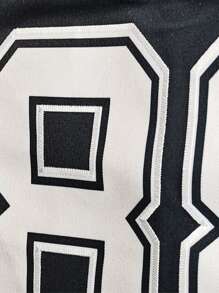 Customized Name & Number Boyfriend Style Men's Embroidered American Football Jersey, Pittsburgh Black V-Neck Personalized Short Sleeve Top, Suitable For Party, Match, Training, Competition, DIY Style, Size S-XXL, Fashion, Minimalist, Easy To Wear, Ultra-Modern, Casual, Personalized, Custom, Unique - Blue - View 5