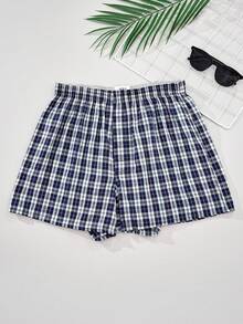 3 件男士平角内裤，简约时尚格子男士 Aroku - 彩色 - 查看 5