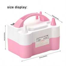 WEFANCY Electric Inflation Pump, Inflation Tube, Balloon Blowing Machine, Inflation Pump Tool, Portable Automatic Inflation Machine, Double Hole Balloon Blowing Machine Balloon Pump - Xem 5