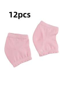 2件装护肘保湿套肘部凝胶覆盖脚跟袜肘套护肘适用于SPA保湿干裂皮肤护理 - 粉色 - 查看 12