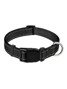 1件装狗项圈，防滑狗项圈牵引绳，带夜光反光牵引绳，宠物用品