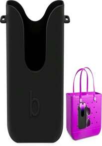 Silicone Phone Holder For Bogg Bags, Compatible Phone Case Attachment, Beach Tote Bag Accessory – Ideal Holder For Bogg &Amp; Similar Beach Bags (Pink) - 藍白色 - 查看 1