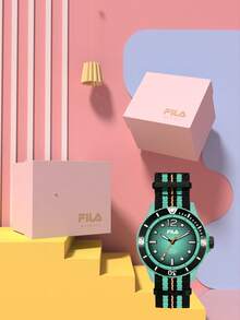FILA 男女款石英表 – 防水、运动、时尚 | 一体式硅胶设计，适合工作、学校、礼品等 - 均碼 - 查看 12