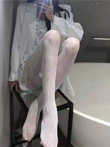 Sanrio Hello Kitty Sexy Black Pantyhose, Elastic And Sheer Fashion Stockings Suitable For Casual Wear, Fashion Accessories, Disco Party Fishnet Stockings, Hot Sweet Cool Style, Pantyhose, Party Dress Accessories, Christmas