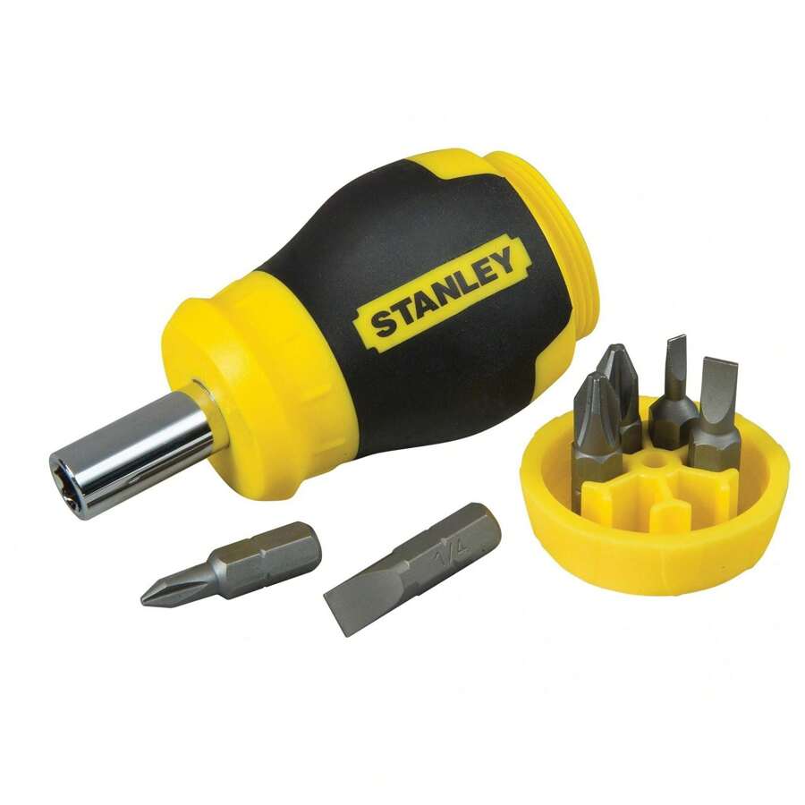 STANLEY Stubby Screwdriver - Non Ratchet (Multi Colour) - (TK26568) - Multicolor - View 1
