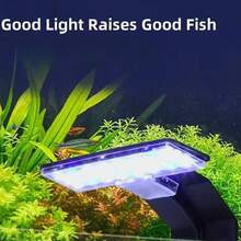 超薄LED装饰灯小鱼缸灯植物水族箱USB鱼缸夹适用于40cm以下鱼缸及迷你鱼迷你水草灯水族箱造景配件USB鱼缸LED灯 - 彩色 - 查看 7