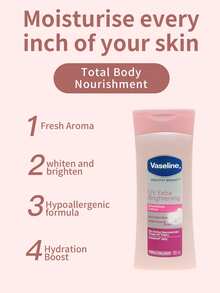 Vaseline 1瓶100毫升凡士林亮肤保湿身体乳，含3.5%烟酰胺和维生素C，便携式亮肤保湿乳液，适合暗沉肌肤，旅行必备 - 新身體乳100ml 美白 - 查看 2