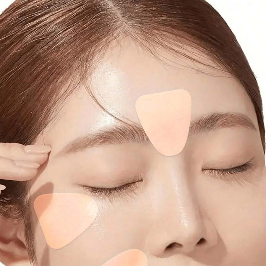 180pcs Invisible Silicone Face Lifting Patches - Anti-Allergy Forehead & V-Line Tapes, Youthful Lifting Effect, Smooth Wrinkle Reduction, Natural Appearance, Easy To Use - Multicolor - View 1