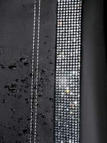 9PCS/4PCS Leather Bling Diamond Car Seat Covers Full Set - Waterproof Anti-Slip Rhinestone Automotive Covers, Universal Fit For Car/SUV/Sedan/Van, Airbag Compatible With Rear Zipper Design 9PCS Includes: 2 Front Seat Covers + 1 Backrest Cover + 1 Back Seat Cover + 5 Headrest Covers, 4PCS Includes: 2 Front Seat Covers + 2 Headrest Covers - 款式A - 查看 5