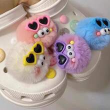 1pc Colorful Fairy Ball Shoe Charm, DIY Shoe Accessory Suitable For Beach Bag Decoration, Clog Accessories, Birthday, Christmas, Halloween Party Gifts, Creative