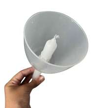 Kit C/6 Capa De PVC Para Vela Palito De Procissão Segura e Antichama quaresma semana santa pascoa santa santo falta de energia - Transparente - Visão 7