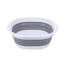 1pc/3pcs Portable Foldable Wash Basin, Vegetable Basin, Foot Basin. Easy To Clean, Lightweight And Extendable. Suitable For Home, Dorm And Outdoor Camping. Used For Camping Sink, Laundry Basin, Bucket, Water Container, Fruit And Vegetable Wash Basin, Cleaning Supplies. Thickened Plastic Foldable Foot Basin And Wash Basin, Essential For Back To School. Foldable Basin, Foldable Basin Set. Home Bathroom Decor Summer