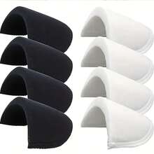 4/8 szt. nakładek na ramiona, unisexowe pikowane kurtki, naszywane nakładki na ramiona do szycia i podszewki marynarek, koszulek, akcesoriów do szycia