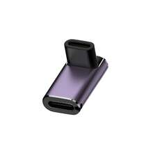 WOWSSYO 1pc 90 Degree USB-C Adapter, USB4.0 Type-C Adapter Supporting Thunderbolt 3, 40Gbps Data Transfer, 240W Fast Charging, 8K@60Hz Video Output, Compatible With Laptops, Tablets And Smartphones - Multicolor - View 16