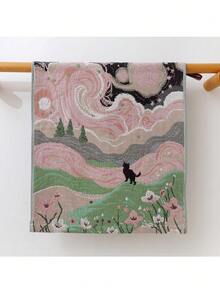 2/4pcs Set Jacquard 4-Layer Gauze Towels, Absorbent Thick Soft Non-Shedding Towels For Home & Travel Shower Towels For Beaty Salon, Hotel Sports, Home Essentials, Towel, Skin Care - Multicolor - View 3