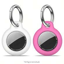 2 Vỏ bảo vệ AirTag - Vỏ bảo vệ AirTag có móc khóa, Vỏ bảo vệ AirTag chống trầy xước móc khóa, Phụ kiện cho thiết bị theo dõi tìm kiếm vật dụng GPS AirTag - Nhiều màu - Xem 10