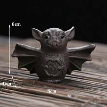Mascota deé Zisha China Hecha a Mano de Arcilla Púrpura, Mascota deé de Murciélago para Bandeja deé Kungfu, Diseño Creativo, Decoración del Hogar, Artesanías de Cerámica - Mascota de té de murciélago - Ver 8
