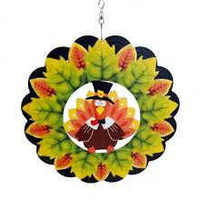 Colorful Turkey Metal Craft Ornament -30X30cm, Exquisite And Fashionable, Suitable For Indoor And Outdoor Holiday Decoration At Home, Company And School Parties, And Must Be Selected As A Halloween And Christmas Gift