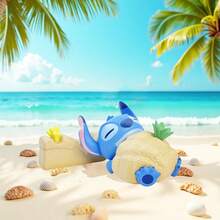 Miniso Stitch "Where's Little Gold" Series Blind Box Figures. They Highly Restore Stitch's Cuteness And Playfulness, Showcasing Various Interesting Poses In A Beach Scene. (1pc Random Delivery) - Multicolor - View 6