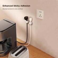 6 Pieces Magnetic Cable Clamp For Desktop Management, Smooth And Adjustable Cable Clamp, Wire Holder Storage Rack, Suitable For Home Office Desk, Mobile Phone, Car Wall, Desktop, Bedside Table Back To School Cable Management Cable Managment Cable Management Under Desk Desk With Cable Management Cord Organization Cable Management Box