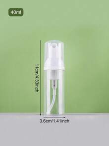 1pc/2pcs 30ml/40ml/50ml/60ml/80ml Mousse Foaming Bottle, Foaming Face Wash Refillable Bottle, Cosmetic Refill Bottle - White - View 11